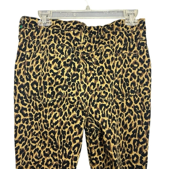 J.Crew Factory Cheetah pants Jeans High Rise Skinny brown black Size 29 - Picture 5 of 10